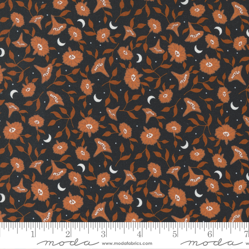 Spellbound Moonflower Cauldron | Sweetfire Road | Moda Fabrics | 43142 12 | Sold in 1/2 Yd