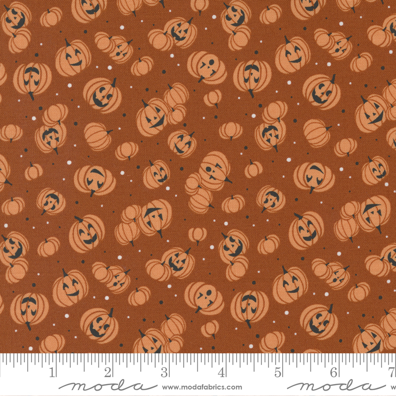 Spellbound Bootiful Grins Spice | Sweetfire Road | Moda Fabrics | 43144 14 | Sold in 1/2 Yd