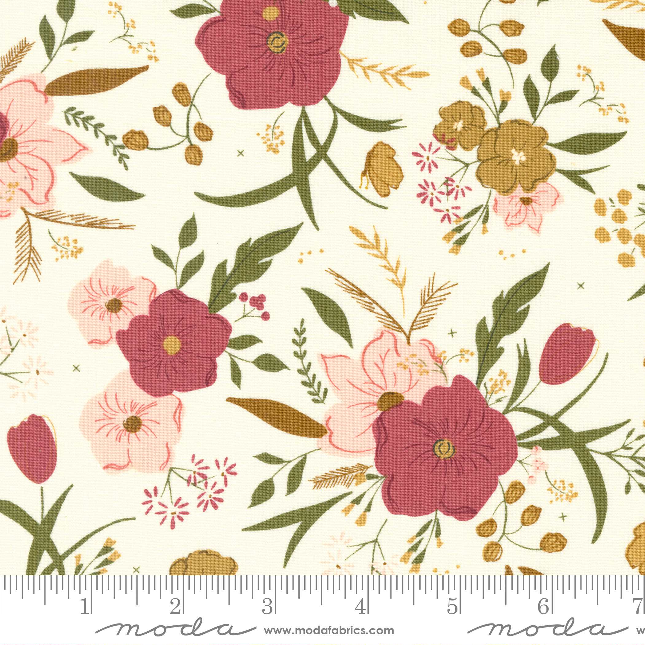 Evermore Woodland Bouquet Lace | Sweetfire Road | Moda Fabrics | 43150 11 | Sold in 1/2 Yd