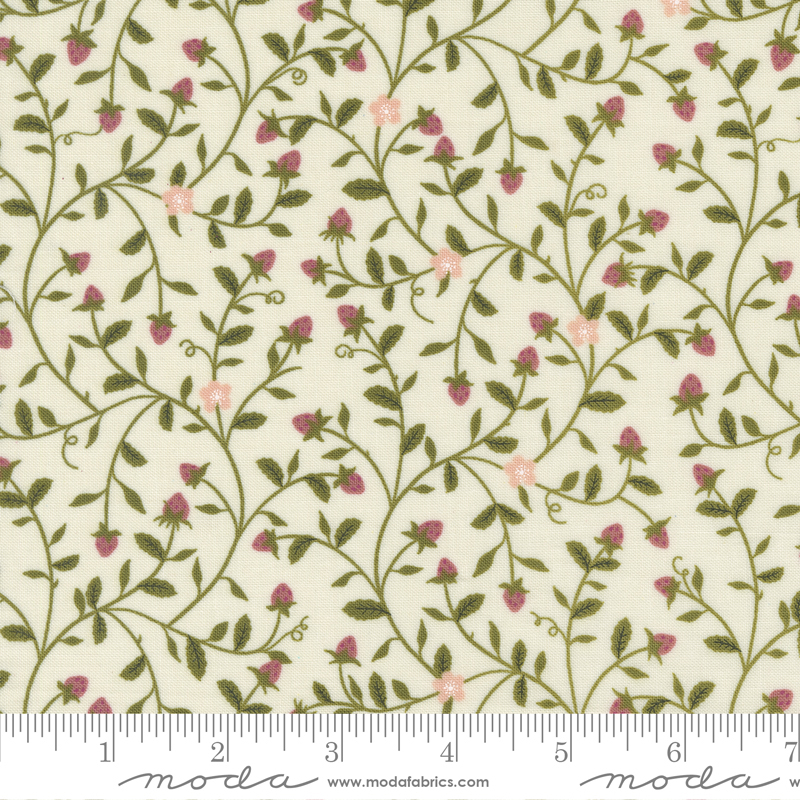 Evermore Strawberry Tangle Lace | Sweetfire Road | Moda Fabrics | 43151 11 | Sold in 1/2 Yd