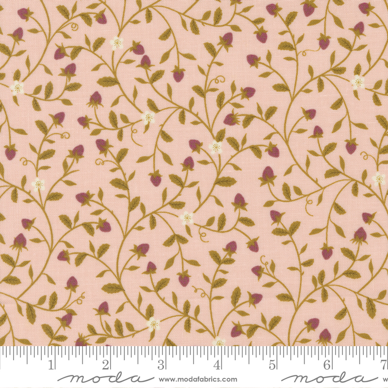 Evermore Strawberry Tangle Strawberry Cream | Sweetfire Road | Moda Fabrics | 43151 12 | Sold in 1/2 Yd