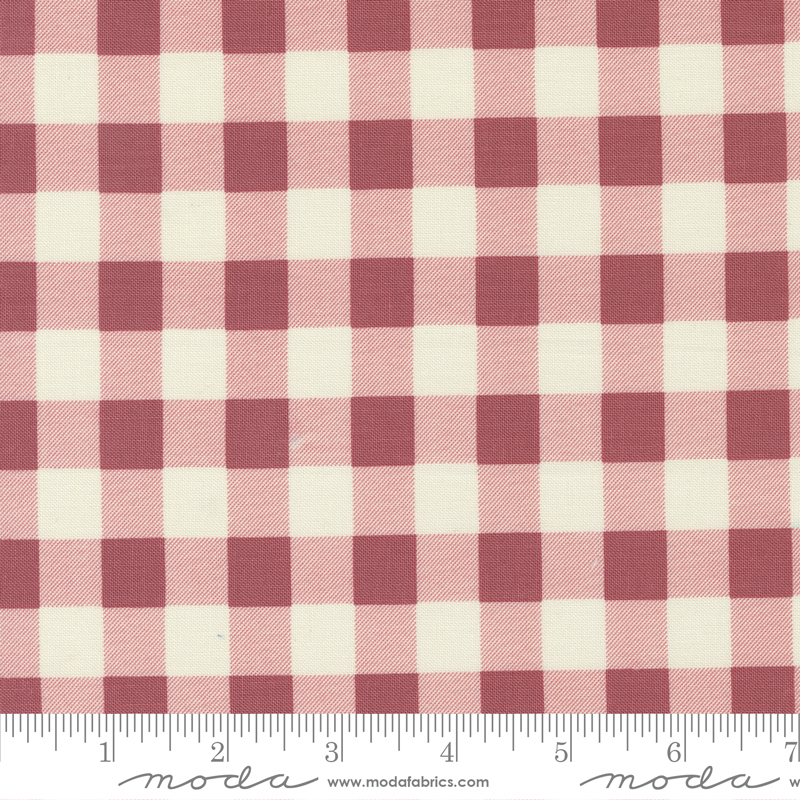 Evermore Picnic Gingham Strawberry | Sweetfire Road | Moda Fabrics | 43155 12 | Sold in 1/2 Yd