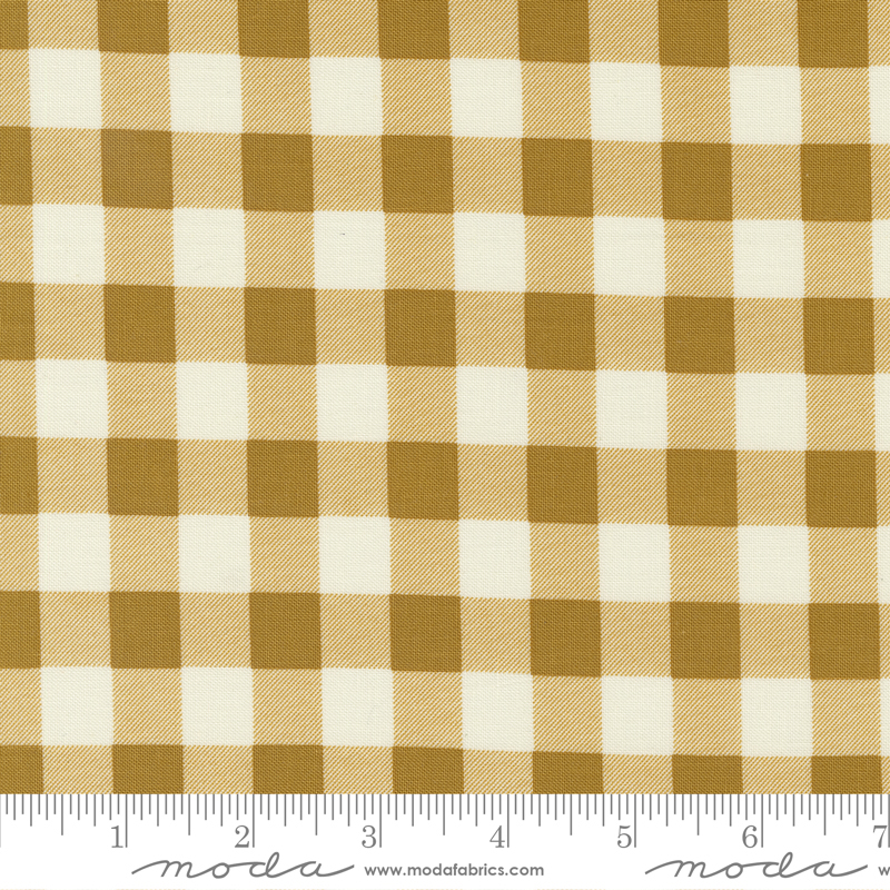 Evermore Picnic Gingham Honey | Sweetfire Road | Moda Fabrics | 43155 13 | Sold in 1/2 Yd