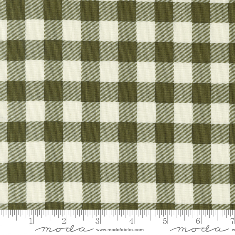 Evermore Picnic Gingham Fern | Sweetfire Road | Moda Fabrics | 43155 14 | Sold in 1/2 Yd