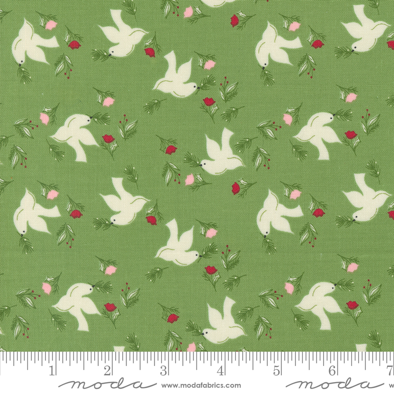 Once Upon a Christmas Wintersong Mistletoe | Sweetfire Road | Moda Fabrics | 43163 14 | Sold in 1/2 Yd
