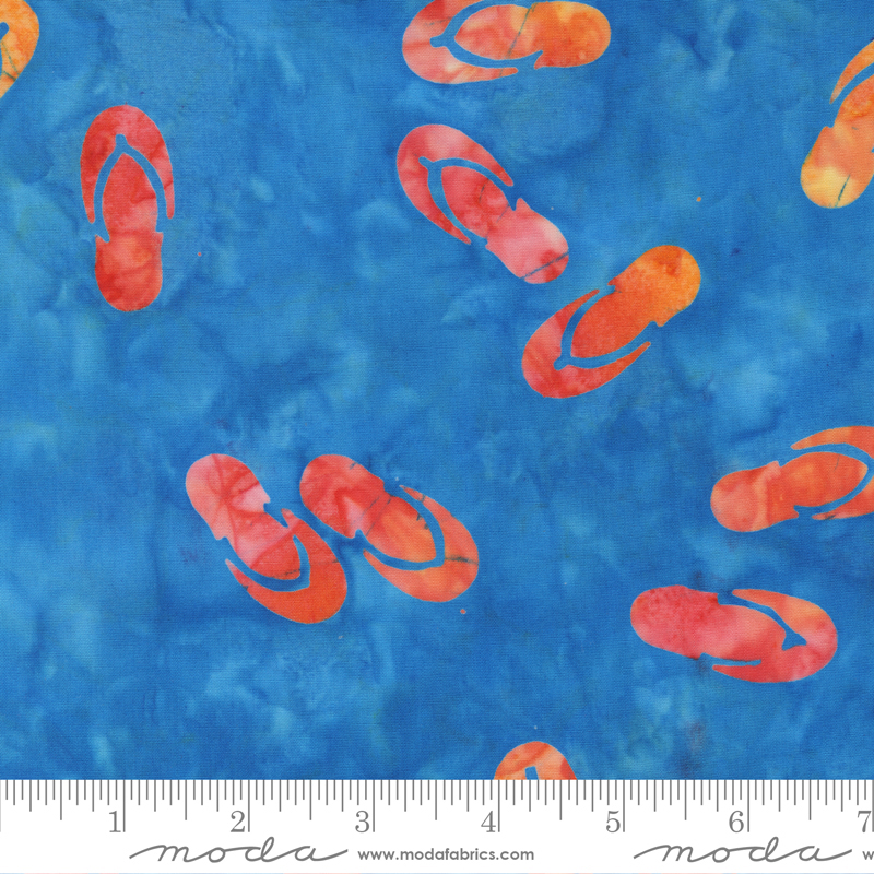 Beachy Batiks Sandals Sky | Moda Fabrics | Moda Fabrics | 4362 11 | Sold in 1/2 Yd