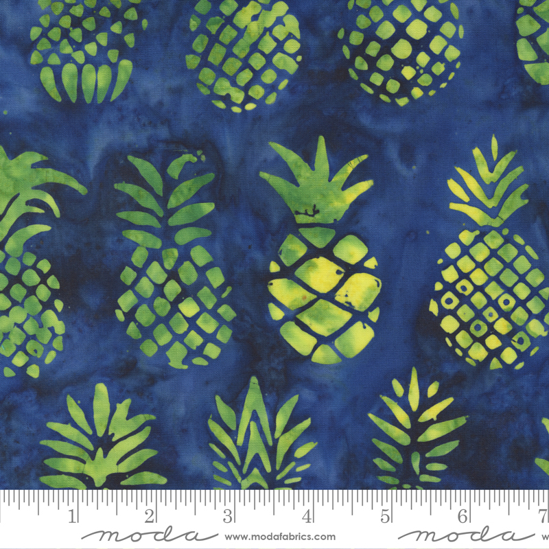 Beachy Batiks Pineapple Ocean | Moda Fabrics | Moda Fabrics | 4362 27 | Sold in 1/2 Yd