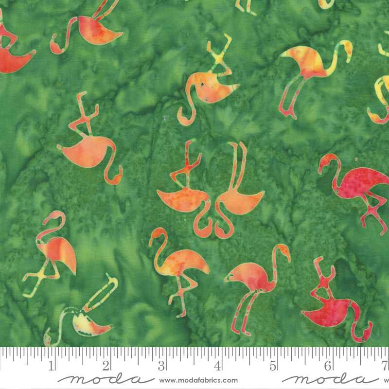 Beachy Batiks Flamingo Palm | Moda Fabrics | Moda Fabrics | 4362 29 | Sold in 1/2 Yd