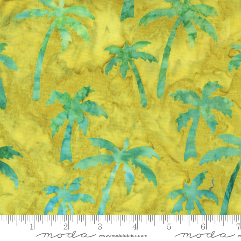 Beachy Batiks Palm Trees Sunshine | Moda Fabrics | Moda Fabrics | 4362 30 | Sold in 1/2 Yd