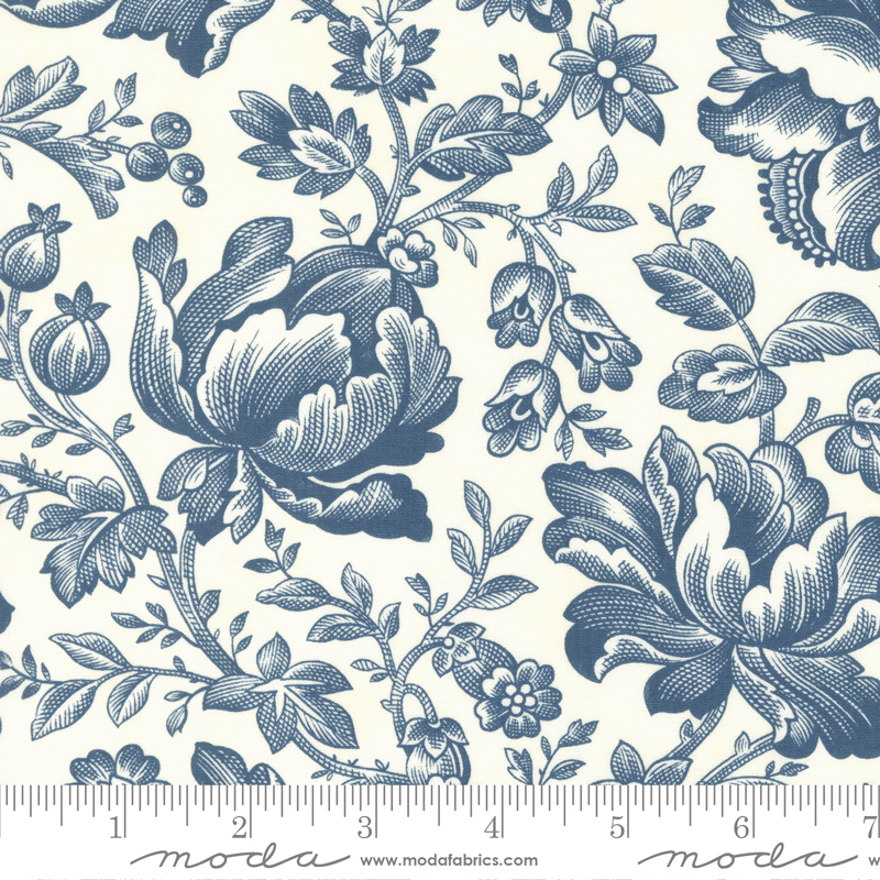 Cascade Toile Cloud Dusk | 3 Sisters | Moda Fabrics | 44320 21 | Sold in 1/2 Yd