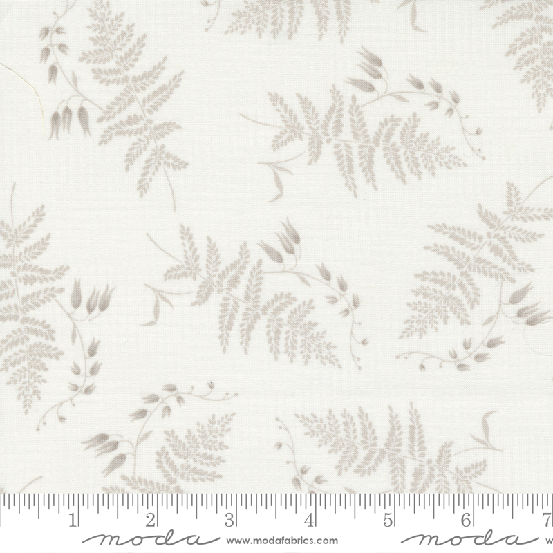 Honeybloom Fern Fronds Milk | 3 Sisters | Moda Fabrics | 44341 11 | Sold in 1/2 Yd