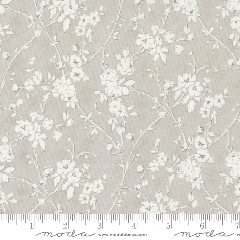 Honeybloom Verdant Vines Stone | 3 Sisters | Moda Fabrics | 44343 14 | Sold in 1/2 Yd