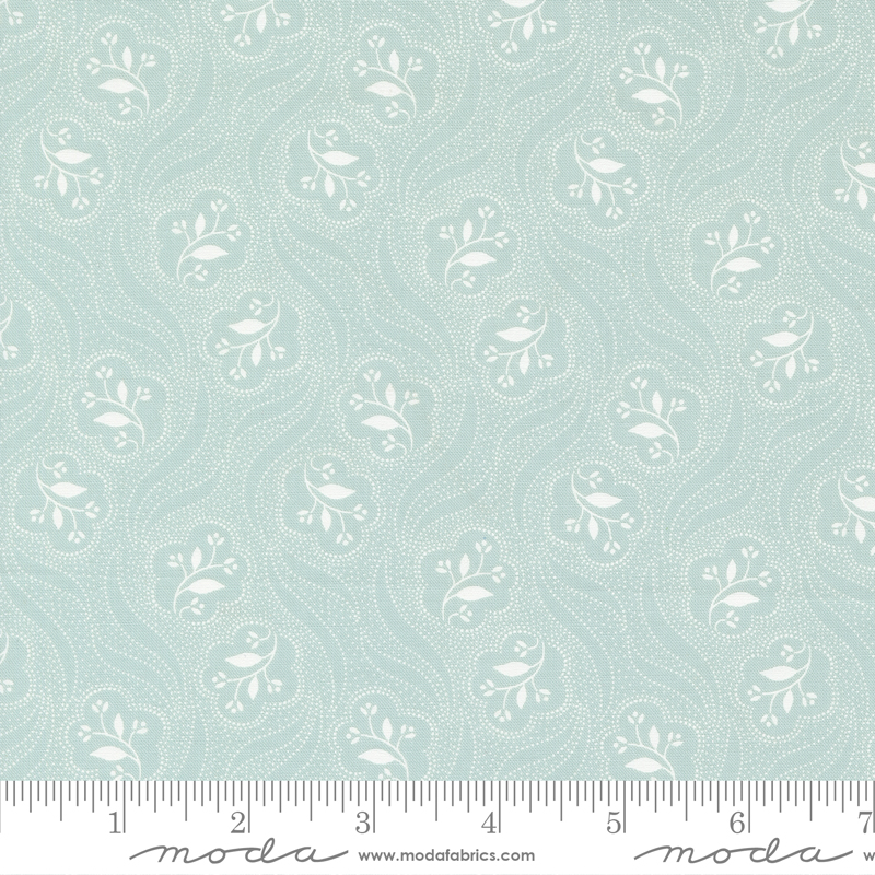 Honeybloom Prancing Posies Water | 3 Sisters | Moda Fabrics | 44345 12 | Sold in 1/2 Yd