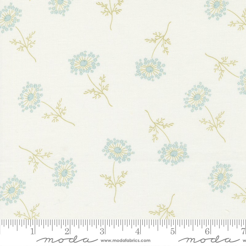 Honeybloom Dancing Dandies Milk | 3 Sisters | Moda Fabrics | 44346 11 | Sold in 1/2 Yd