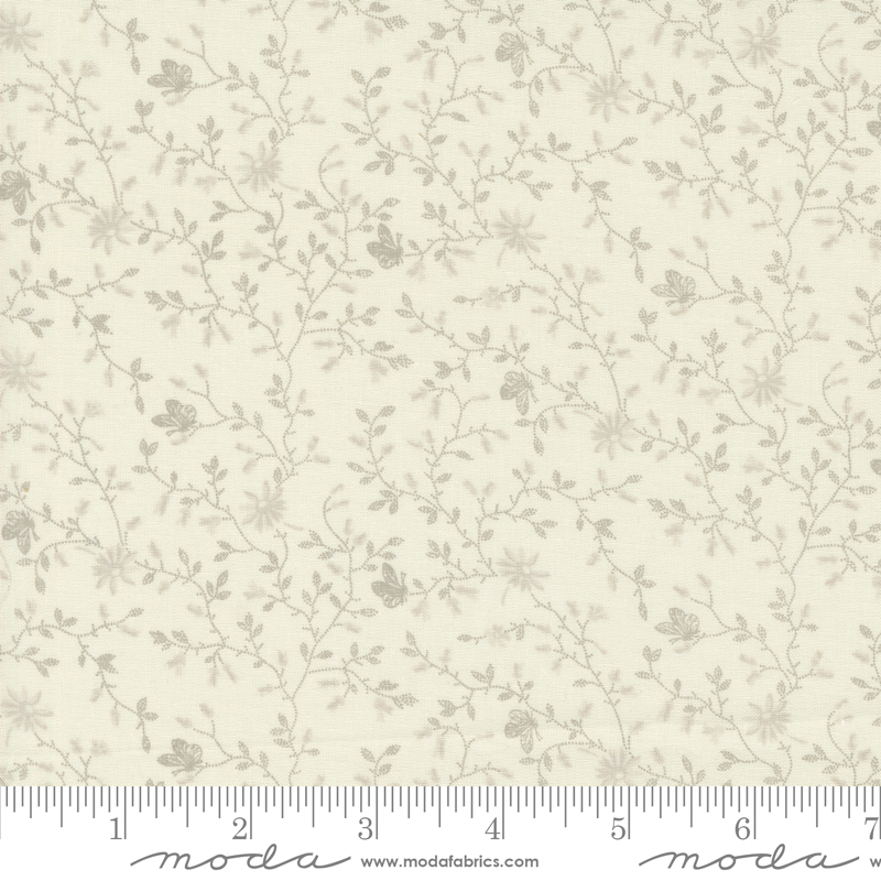 Favorite Vintage Linens Papillion Bramble Porcelain | 3 Sisters | Moda Fabrics | 44361 12 | Sold in 1/2 Yd
