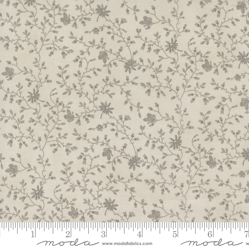 Favorite Vintage Linens Papillion Bramble Silver | 3 Sisters | Moda Fabrics | 44361 14 | Sold in 1/2 Yd