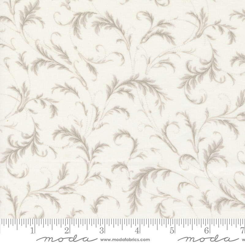Favorite Vintage Linens Flourishing Plaza Cream | 3 Sisters | Moda Fabrics | 44362 11 | Sold in 1/2 Yd