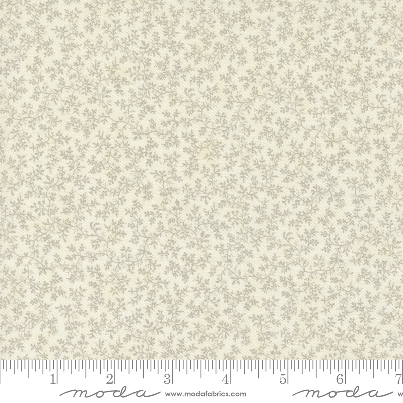 Favorite Vintage Linens Poetic Vines Porcelain | 3 Sisters | Moda Fabrics | 44363 12 | Sold in 1/2 Yd
