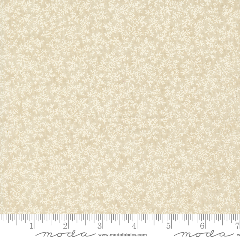 Favorite Vintage Linens Poetic Vines Taupe | 3 Sisters | Moda Fabrics | 44363 15 | Sold in 1/2 Yd