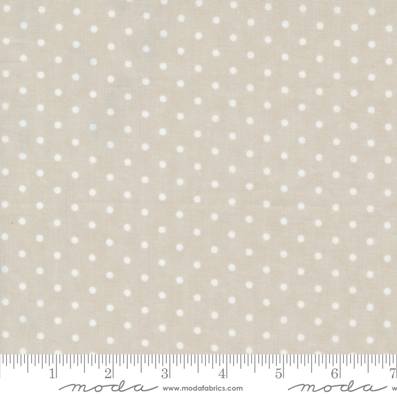 Favorite Vintage Linens Perfect Dot Silver | 3 Sisters | Moda Fabrics | 44365 14 | Sold in 1/2 Yd