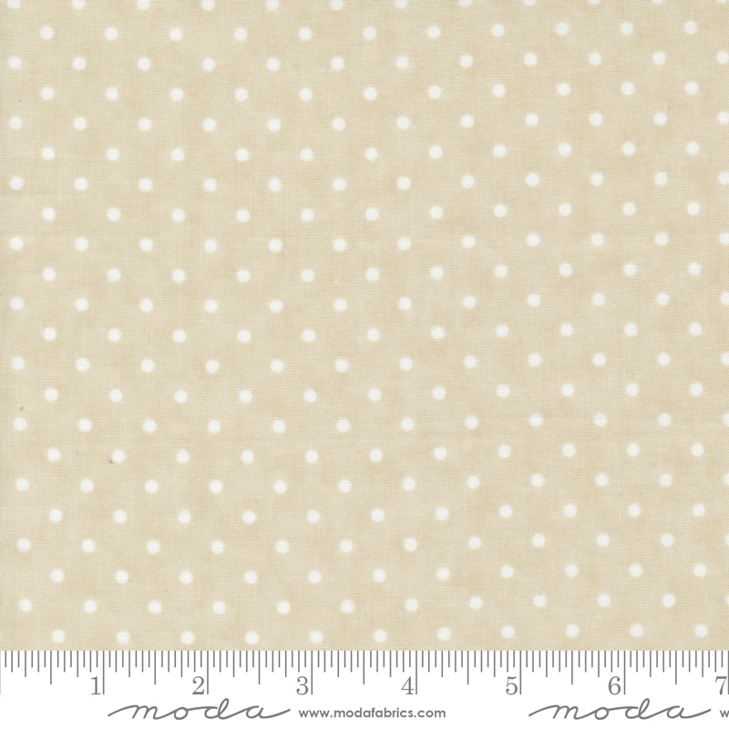 Favorite Vintage Linens Perfect Dot Taupe | 3 Sisters | Moda Fabrics | 44365 15 | Sold in 1/2 Yd