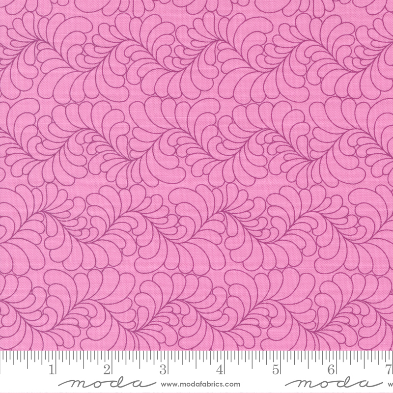 Rainbow Sherbet Feathers Rum Raisin | Sarah Thomas | Moda Fabrics | 45022 40 | Sold in 1/2 Yd
