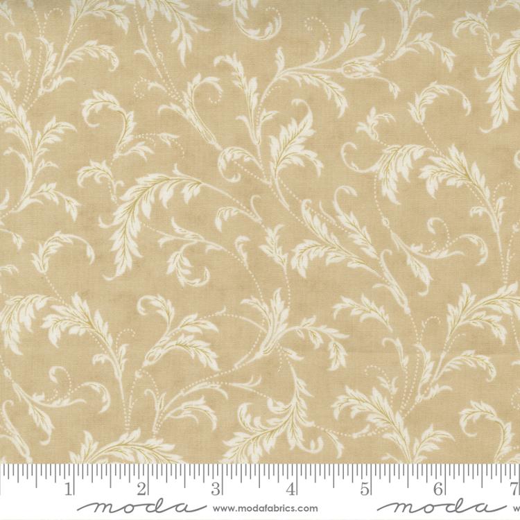 Poinsettia Plaza Parchment | 3 Sisters | Moda Fabrics | 44293 21 | Sold in 1/2 Yd