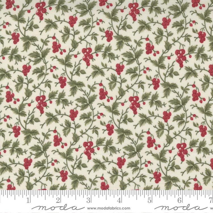 Poinsettia Plaza Cream | 3 Sisters | Moda Fabrics | 44294 11 | Sold in 1/2 Yd