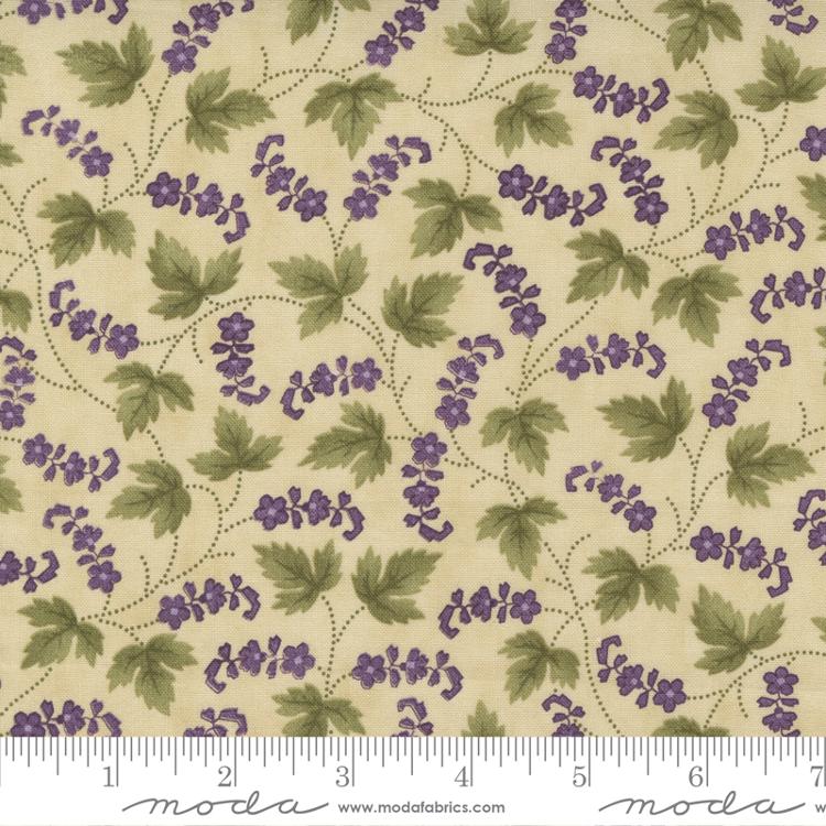 Iris & Ivy Ivory | Jan Patek | Moda Fabrics | 2252 11 | Sold in 1/2 Yds