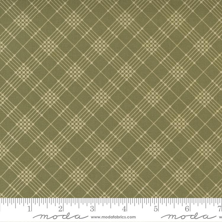Iris & Ivy Olive | Jan Patek | Moda Fabrics | 2256 17 | Sold in 1/2 Yds