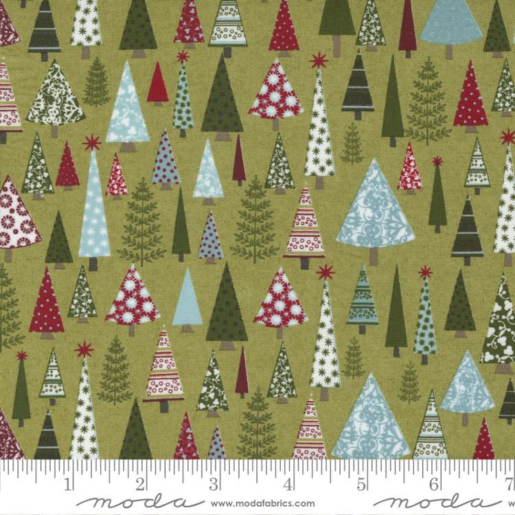 Peppermint Bark Fig | BasicGrey | Moda Fabrics | 30692 16 | Sold in 1/2 Yd