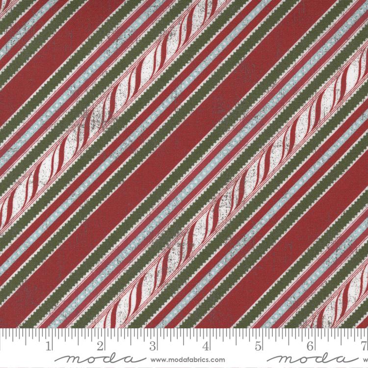 Peppermint Bark Candy Cane | BasicGrey | Moda Fabrics | 30696 13 | Sold in 1/2 Yds