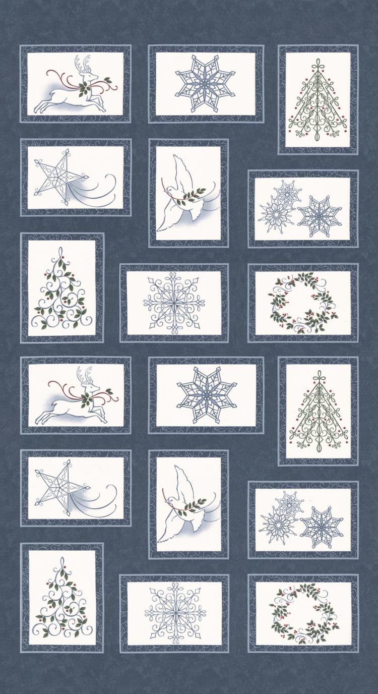Winter Flurries Panel Night 24" | Holly Taylor | Moda Fabrics | 6880 13 | Sold As A Panel