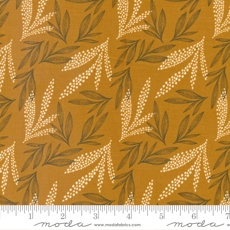 Woodland Wildflowers Leaf Lore Caramel | Fancy That Design House | Moda Fabrics | 45584 22 | Sold in 1/2 Yd