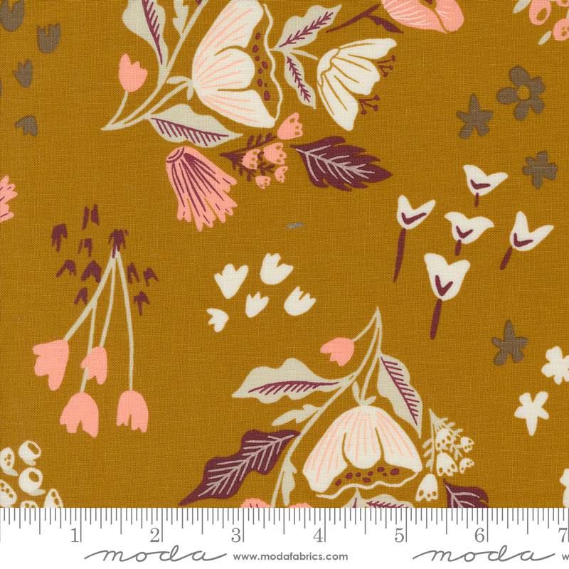 Folk & Lore Garden Tales Caramel | Fancy That Design House | Moda Fabrics | 45600 19 | Sold in 1/2 Yd
