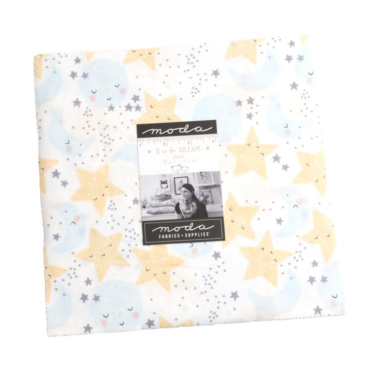 D is for Dream Junior Flannel Layer Cake | Paper and Cloth | Moda Fabrics | 25122JLCF | Sold As A Bundle