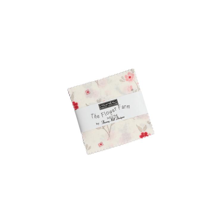 The Flower Farm Mini Charm | Bunny Hill Designs | Moda Fabrics | 3010MC | Sold As A Bundle