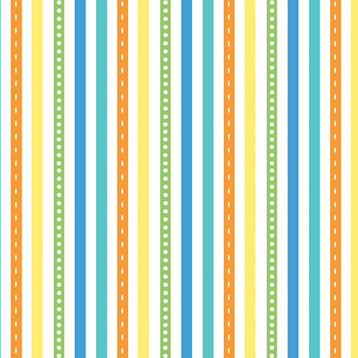 Noah's Journey Rainbow Stripe Multi | Kanvas Studios | Benartex Fabrics | 12929-99 | Sold in 1/2 Yds