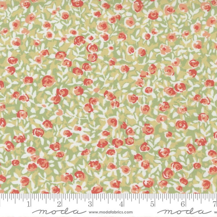 Garden Society Pistachio | Crystal Manning | Moda Fabrics | 11893 17 | Sold in 1/2 Yds