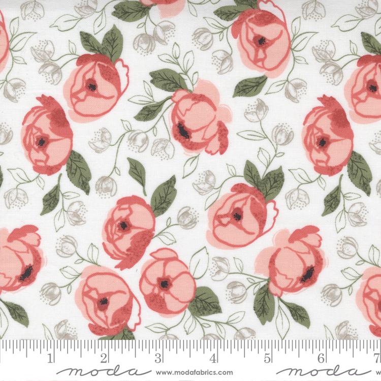 Country Rose Cloud | Lella Boutique | Moda Fabrics | 5170 11 | Sold in 1/2 Yds