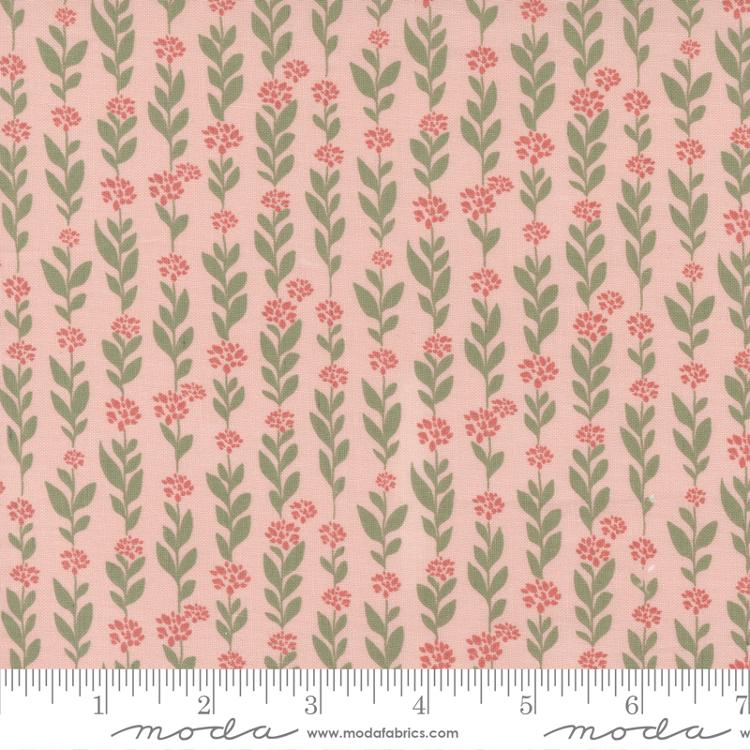 Country Rose Pale Pink | Lella Boutique | Moda Fabrics | 5171 12 | Sold in 1/2 Yds