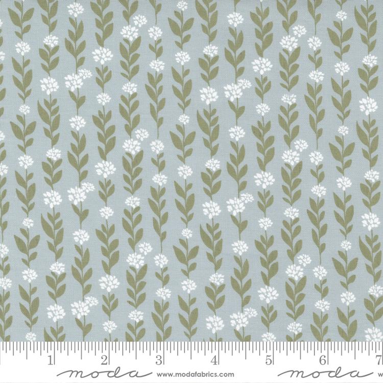 Country Rose Smokey Blue | Lella Boutique | Moda Fabrics | 5171 15 | Sold in 1/2 Yds
