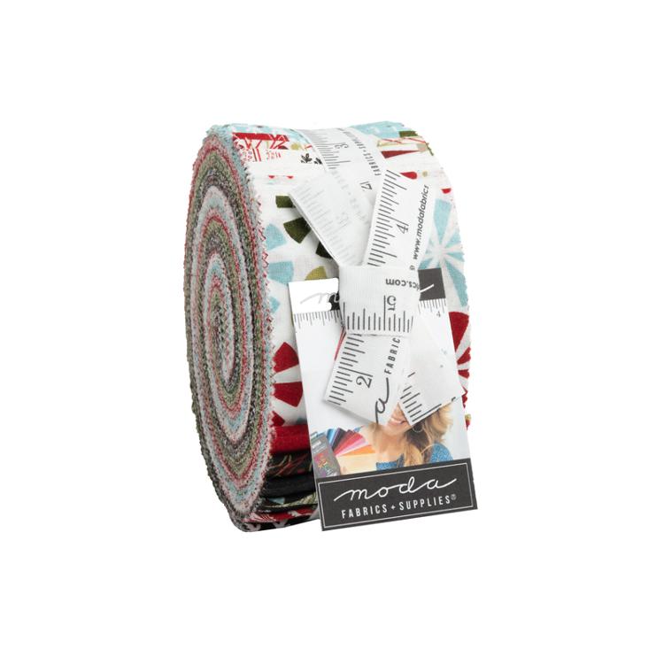 Peppermint Bark Jelly Roll | BasicGrey | Moda Fabrics | 30690JR | Sold As A Bundle