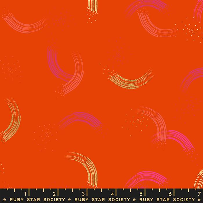 Twirl Metallic Fire | Sarah Watts | Ruby Star Society | RS2065 26M | Sold in 1/2 Yds
