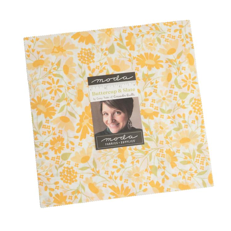 Buttercup & Slate Layer Cake | Corey Yoder | Moda Fabrics | 29150LC | Sold As A Bundle