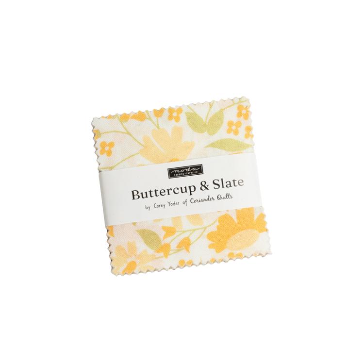 Buttercup & Slate Mini Charm Pack | Corey Yoder | Moda Fabrics | 29150MC | Sold As A Bundle
