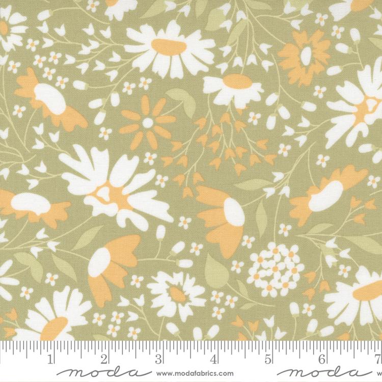 Buttercup & Slate Clover | Corey Yoder | Moda Fabrics | 29151 14 | Sold in 1/2 Yds