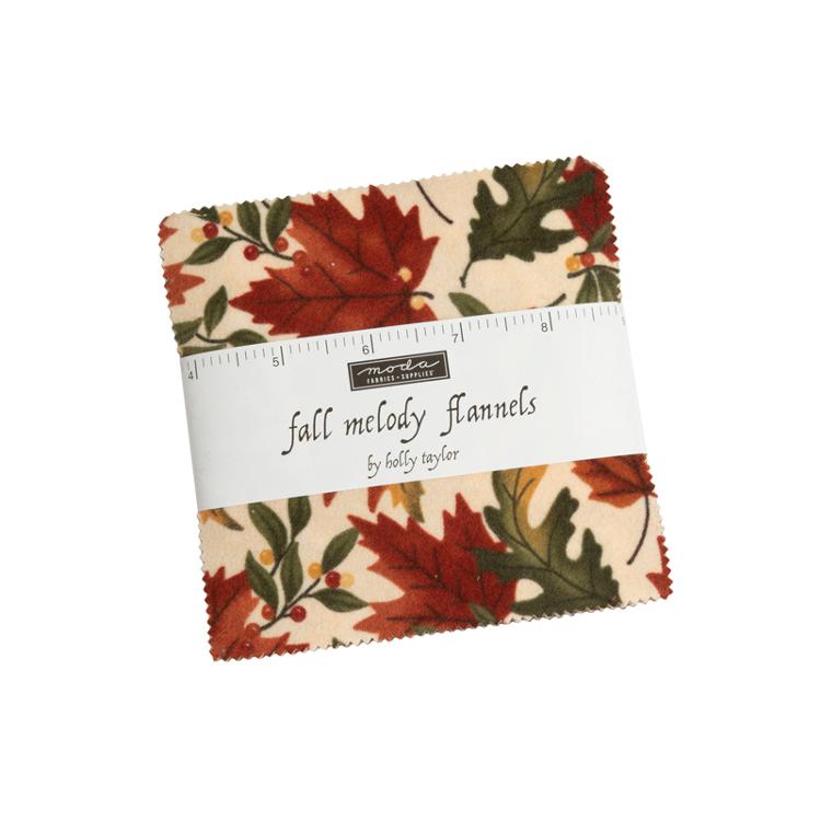 Fall Melody Flannel Charm Pack | Holly Taylor | Moda Fabrics | 6900PPF | Sold As A Bundle