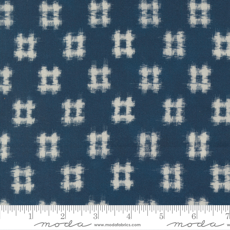Indigo Blooming Bara Blenders Navy | Debbie Maddy | Moda Fabrics | 48093 16 | Sold in 1/2 Yd