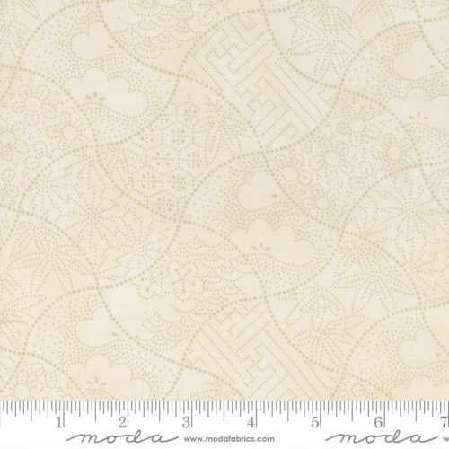 Indigo Blooming Fuji Blenders Sand | Debbie Maddy | Moda Fabrics | 48094 17 | Sold in 1/2 Yd